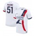 Maillot de foot Paris Saint-Germain Willian Pacho #51 Extérieur vêtements 2024-25 Manches Courtes